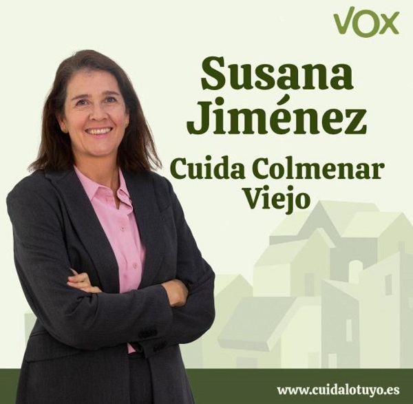 Susana Jiménez candidata VOX alcaldía Colmenar Viejo