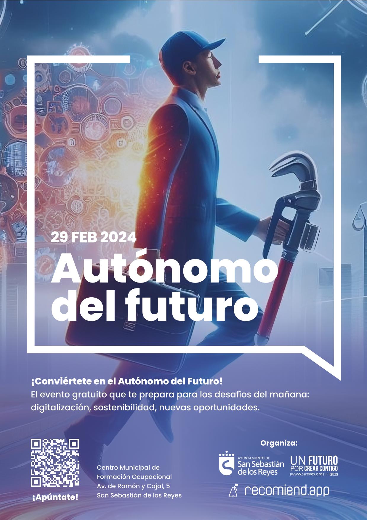 El evento “Autónomo del futuro” llega a San Sebastián de los Reyes para digitalizar a personas autónomas y profesionales locales