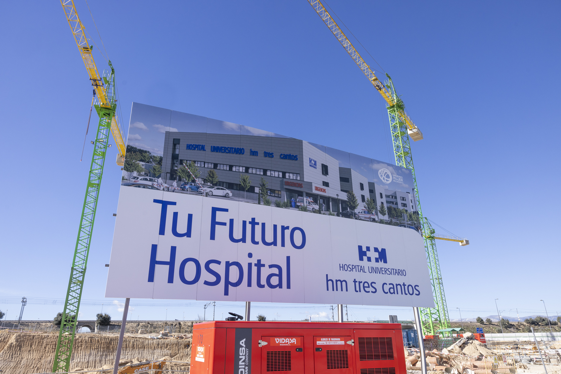 Avanzan a buen ritmo las obras de construcción del futuro Hospital HM Tres Cantos 