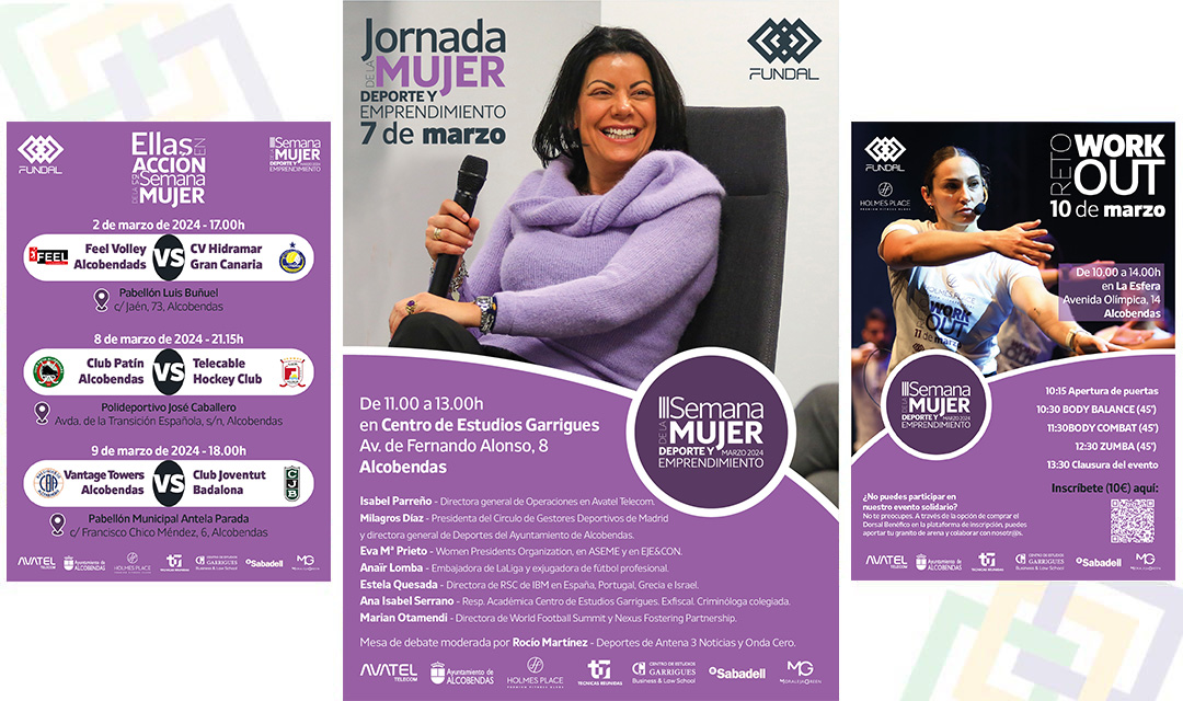 FUNDAL, Deporte Alcobendas lanzala III Semana Mujer, Deporte y Emprendimiento 