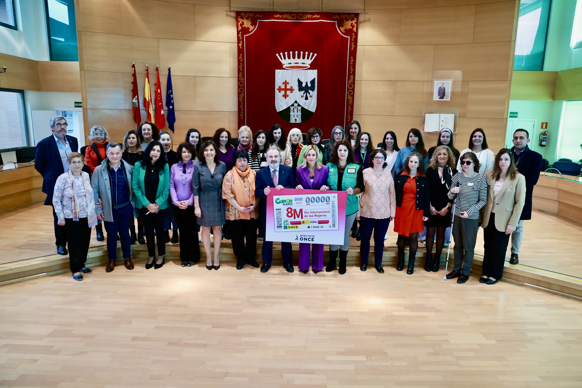ONCE presenta en Alcobendas su cupón del ‘Día Internacional de la Mujer’