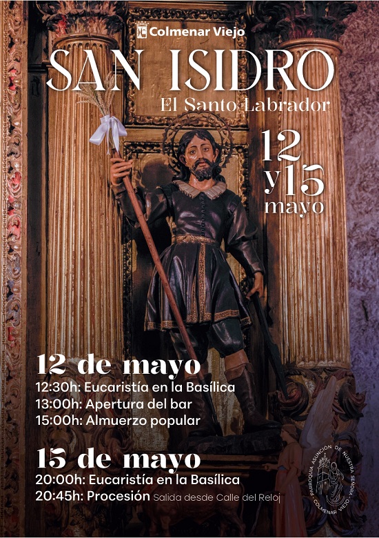 Colmenar Viejo celebra las Fiestas de San Isidro 12 y 15 de mayo
