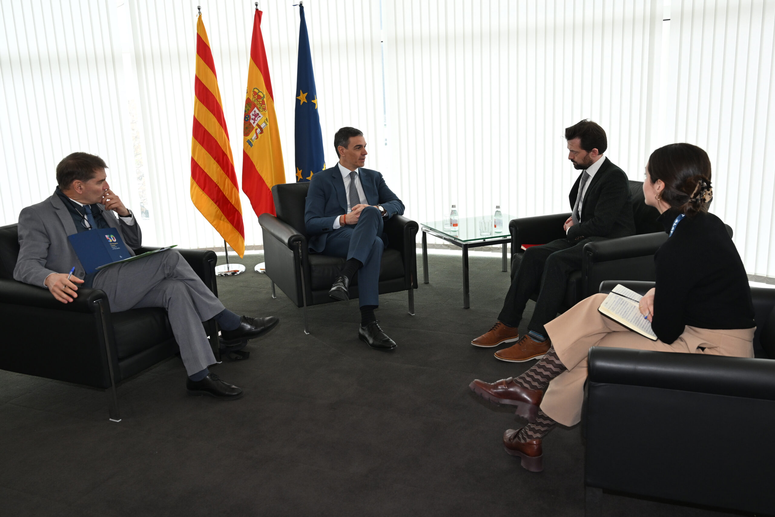 Presidente del Gobierno acompaña a S.M. el Rey en la inauguración del GSMA Mobile World Congress Barcelona 2025