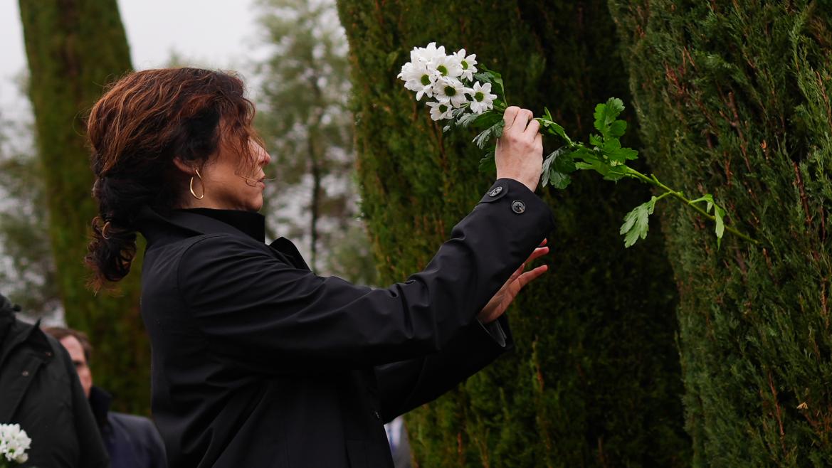 Díaz Ayuso, en el homenaje a las víctimas del 11-M organizado por AVT