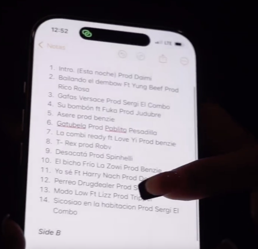 tracklist de "ESTABA ESCRITO" de Albany