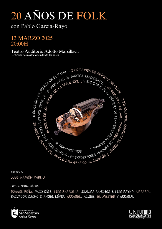 Cultura y tradición de la Música Folk llega al TAM Sanse 13 marzo