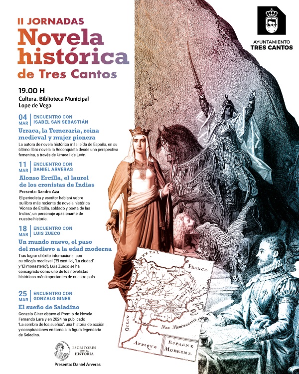 Tres Cantos celebra II Edición Jornadas de Novela Histórica