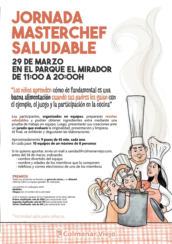 Jornada Masterchef Saludable en parque El Mirador de Colmenar Viejo
