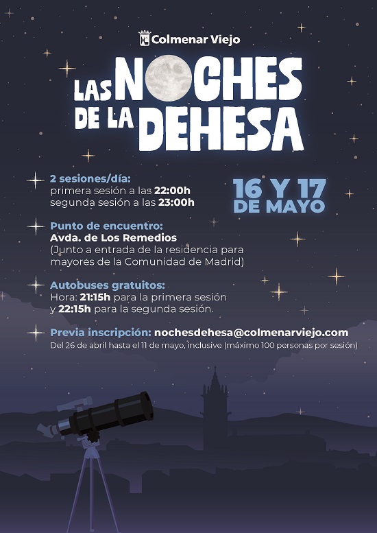 Colmenar Viejo celebra las Noches de la Dehesa 16 y 17 de mayo
