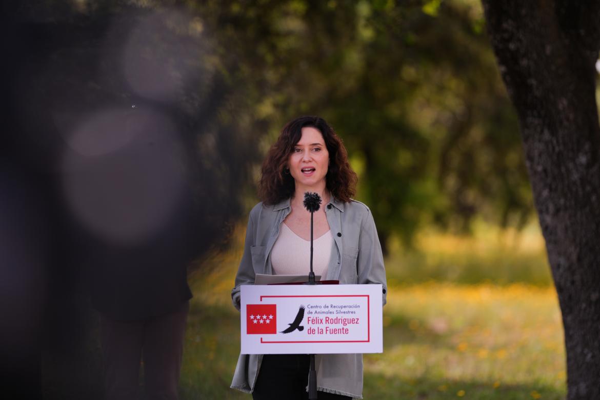 Díaz Ayuso visita el Cebtro de Recuperación de Animales Silvestres