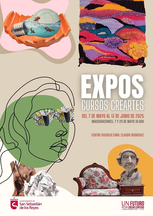 Exposición colectiva Crearte en diferenes espacios de San Sebastián de los Reyes