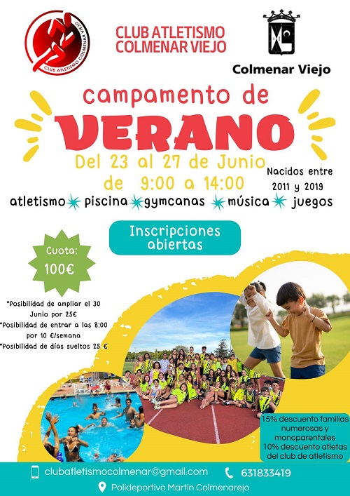 Colmenar Viejo presenta programación para los Campus deportivos Verano