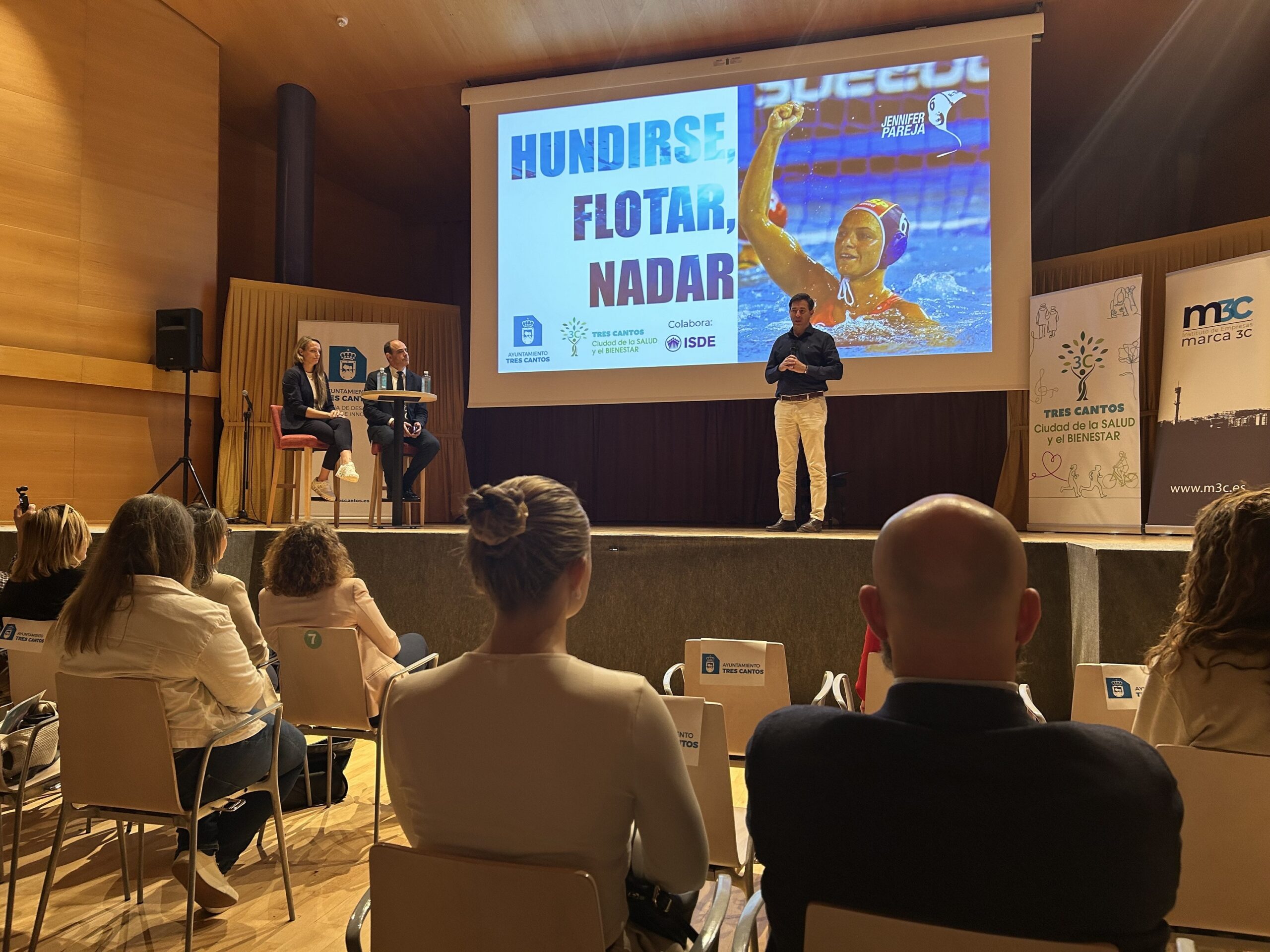 Medallista olímpica Jennifer Pareja ofrece una conferencia en Tres Cantos