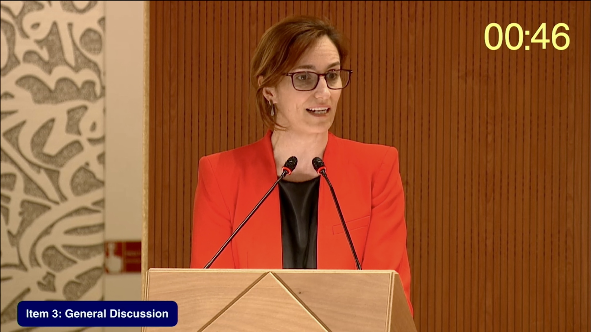 Mónica García denuncia en la OMS "los ataques indiscriminados de Israel
