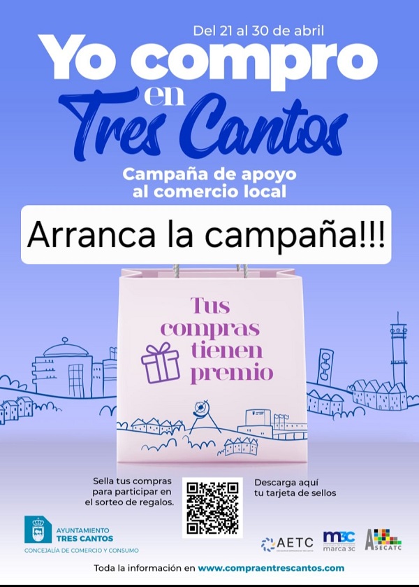 Ya se conocen los ganadores campaña "Yo compro en Tres Cantos"