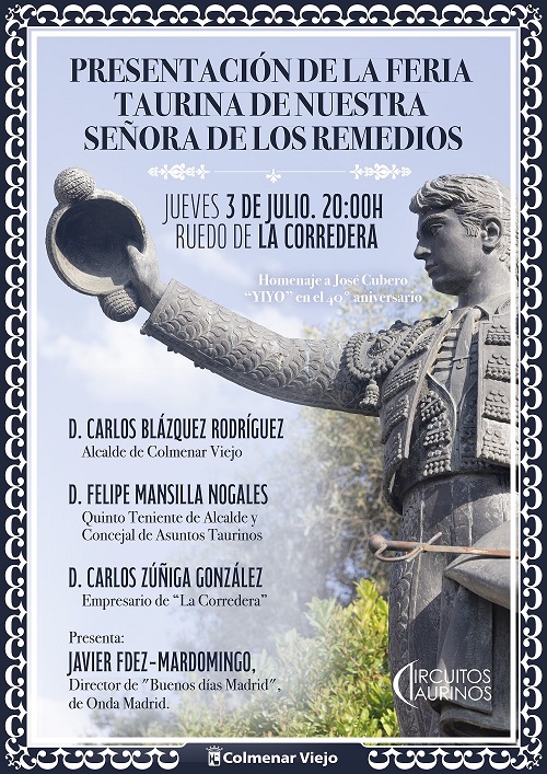 Colmenar Viejo presenta Feria Taurina de Los Remedios 2025