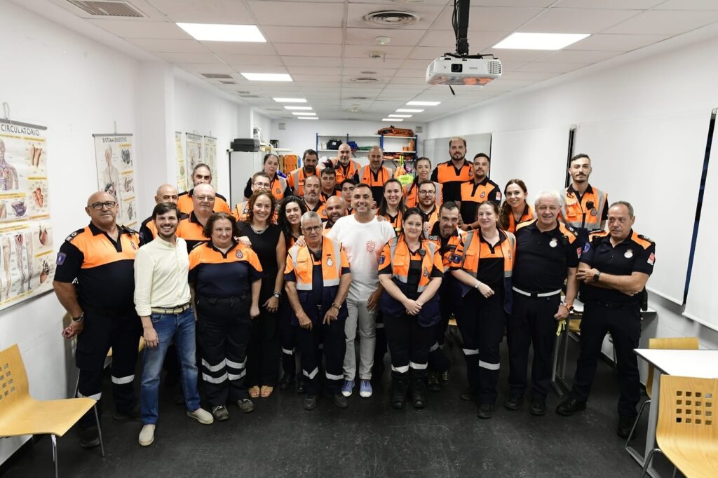 Voluntarios Protección Civil Sanse, pregoneros Fiestas Patronales