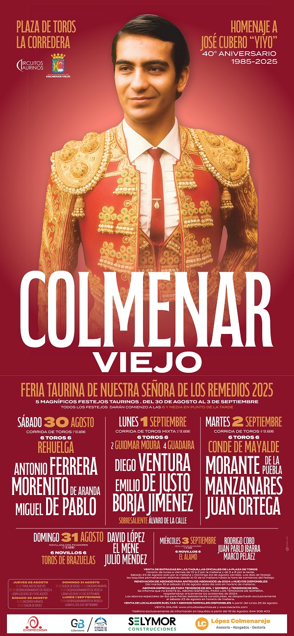 Morante de la Puebla y Juan Ortega en la Feria Taurina Colmenar Viejo 2025