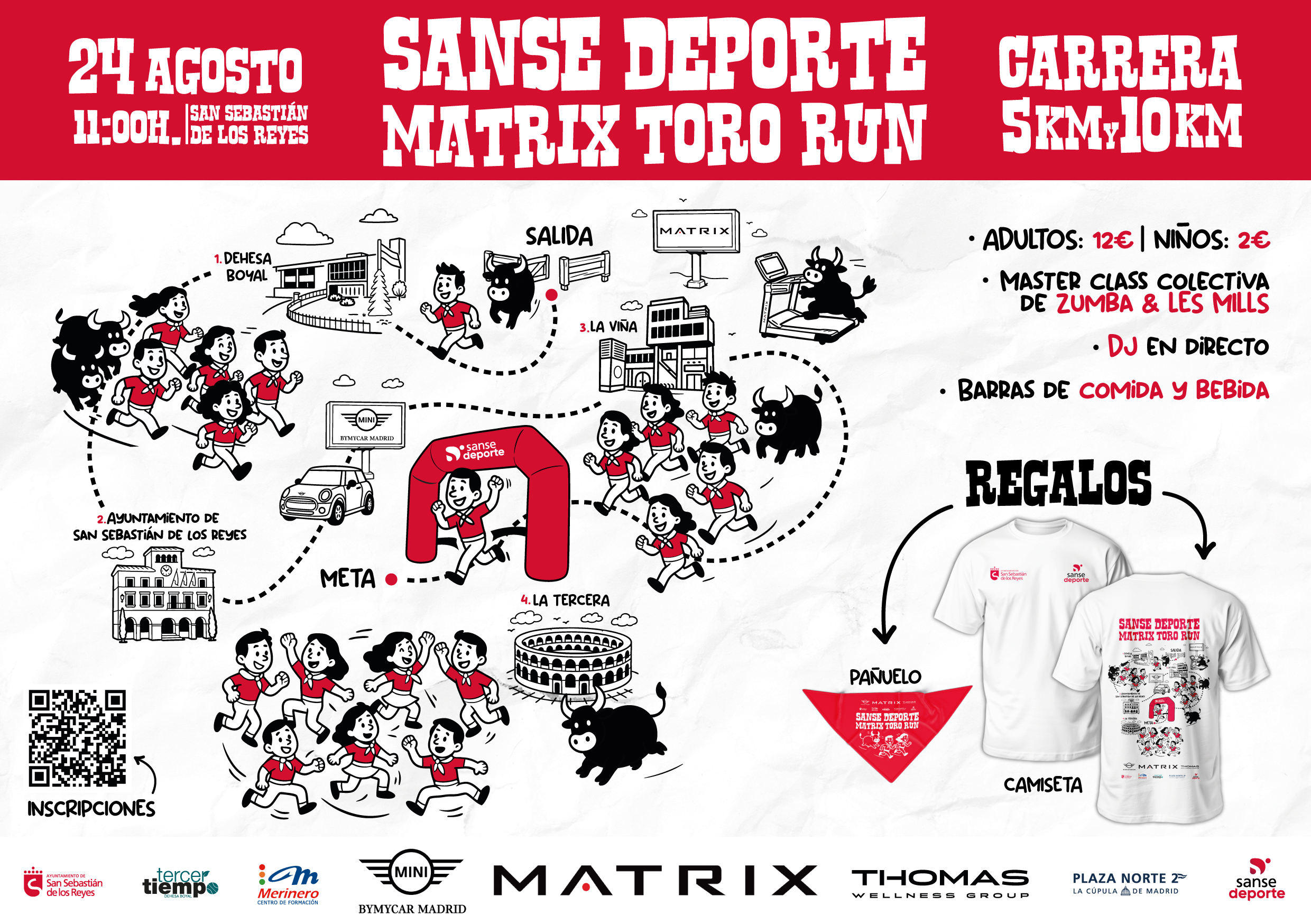 Carrera Sanse Deporte Matrix Toro Run próximo 24 agosto