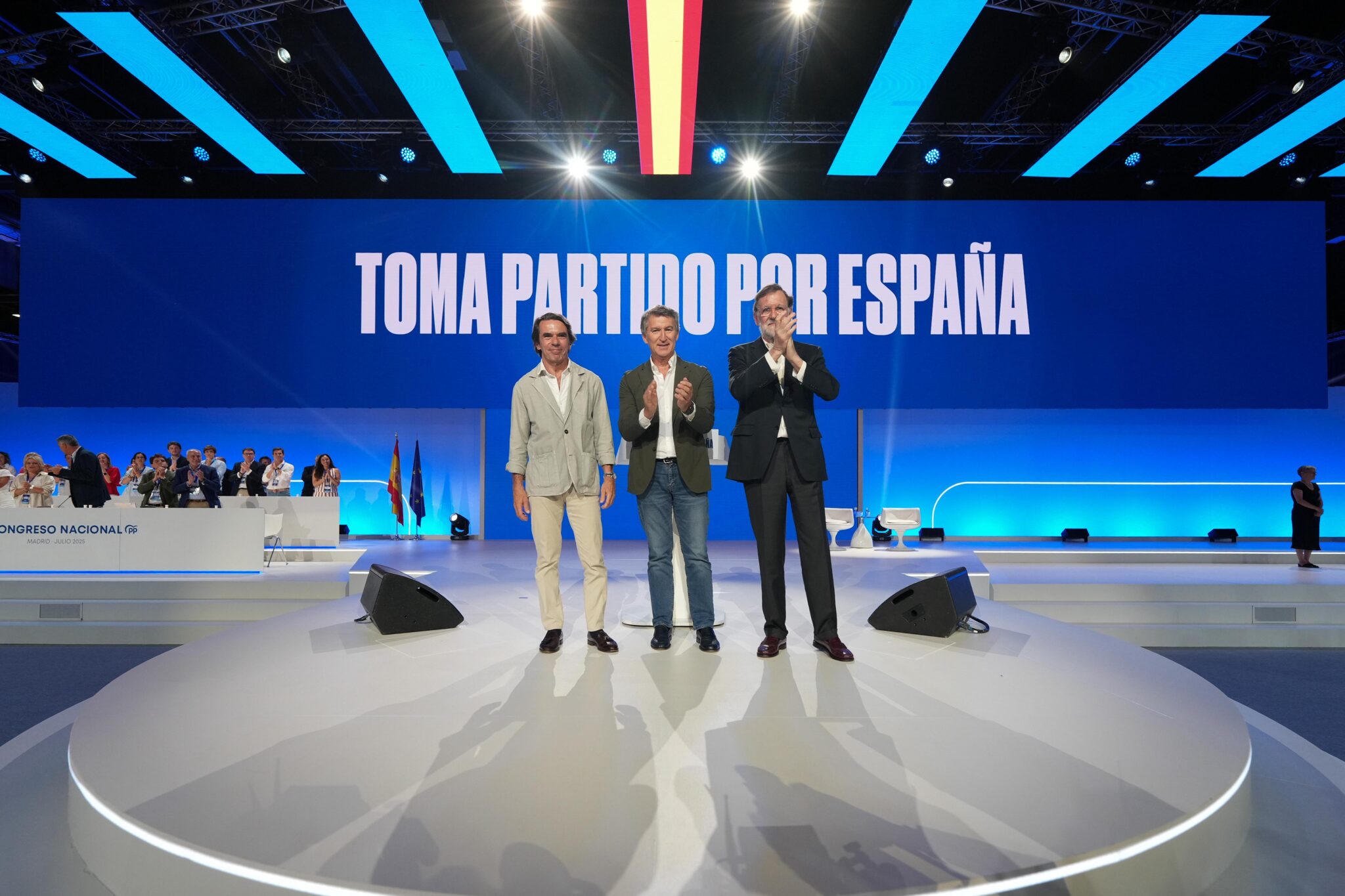 Feíjoo, Aznar y Rajoy en XXI Congreso Nacional del Partido Popular