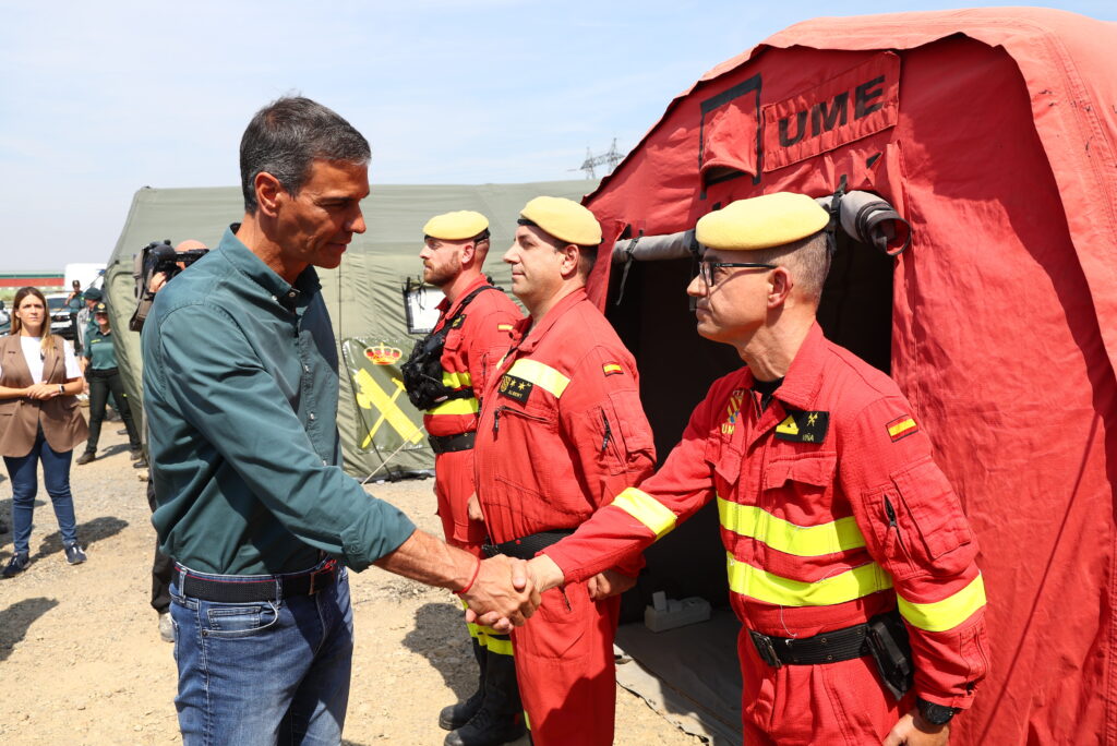 Pedro Sánchez anuncia Gobierno declarará zonas afectadas por emergencia e incendios