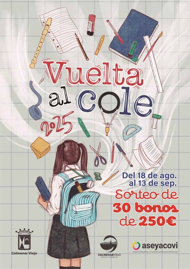 ASEYACOVI Colmenar Viejo activa campaña "la vuelta al cole"