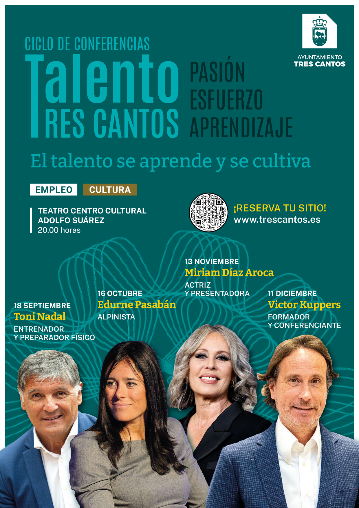 Ciclos de conferencias sobre talento y superación personal en Tres Cantos