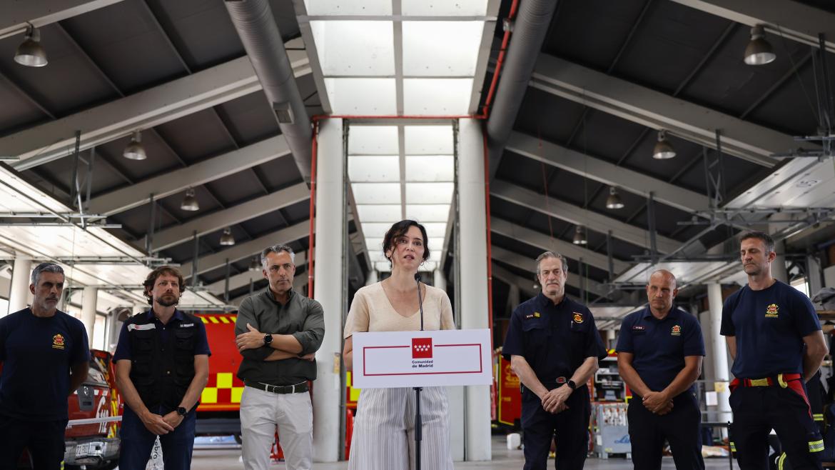 Díaz Ayuso anuncia medidas especiales para paliar los efectos de los incendios en la región