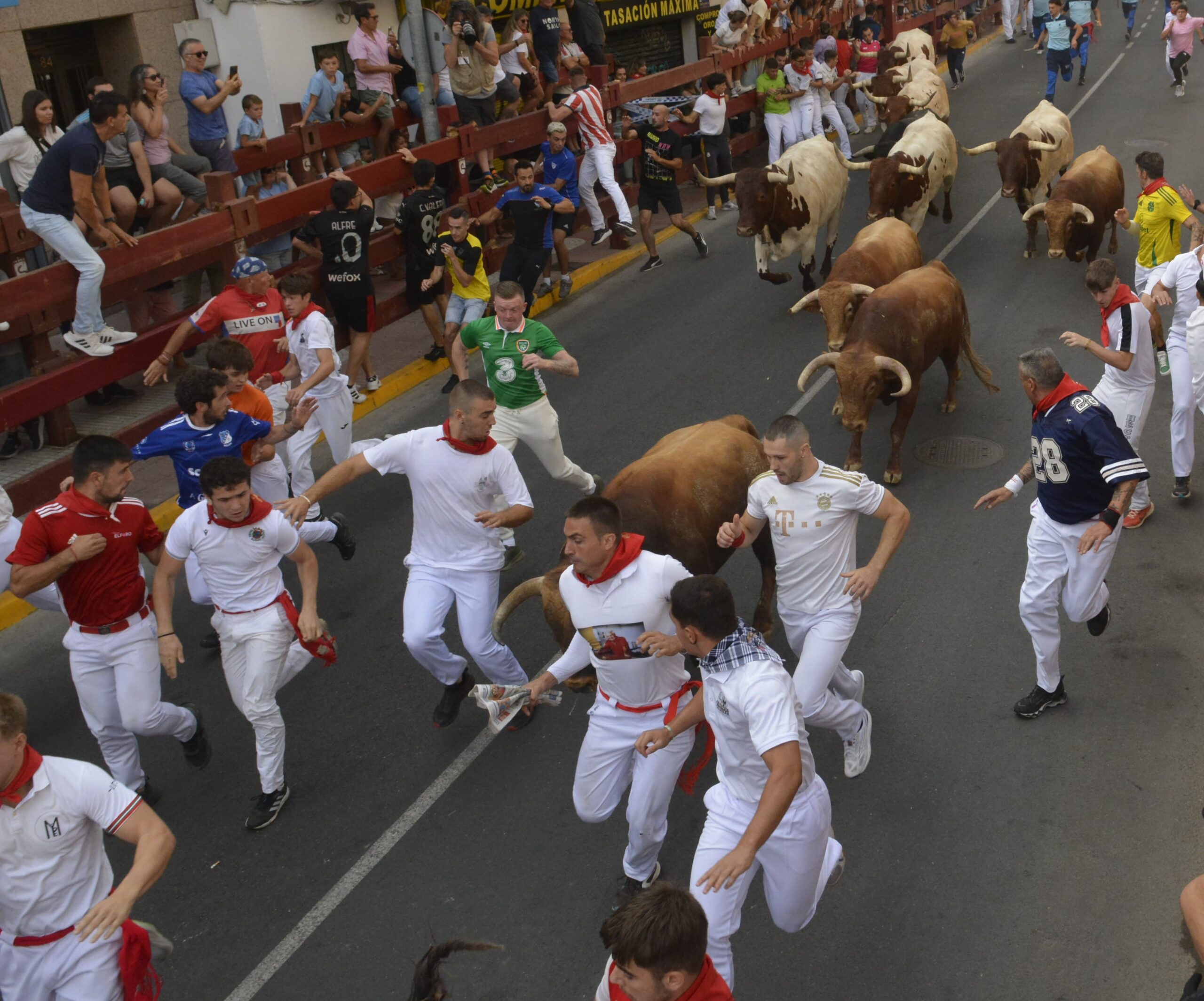 Reses muy rápidas y momentos de gran riesgo en el cuarto encierro de Sanse