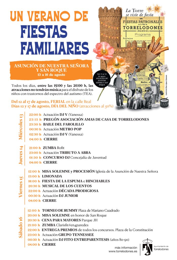 Torrelodones celebra Fiestas Asunción y San Roque del 13 al 16 agosto