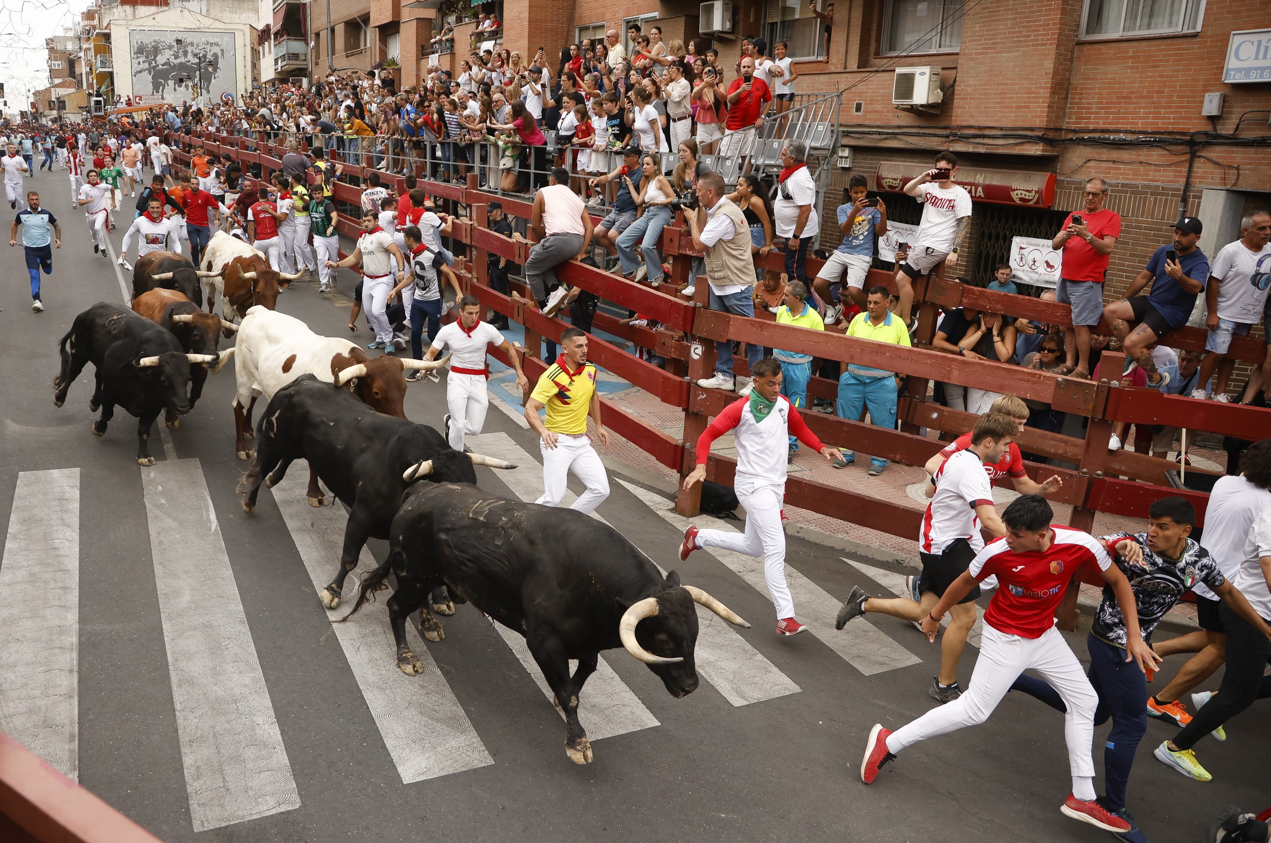 Primer Encierro Sanse , siete heridos y 1,50" segundos