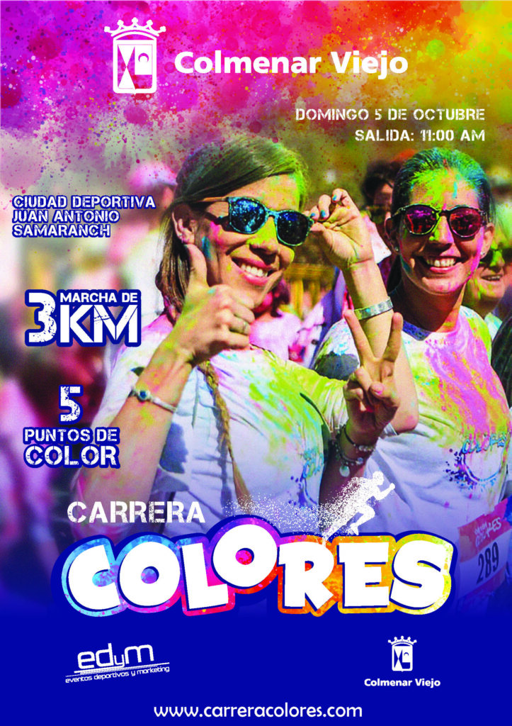 La Carrera de Colores teñirá Colmenar Viejo de alegría y diversidad