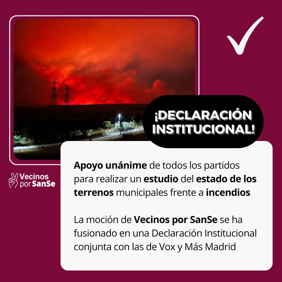 Oposición Sanse pide analizar los terrenos con riesgo frente a incendios