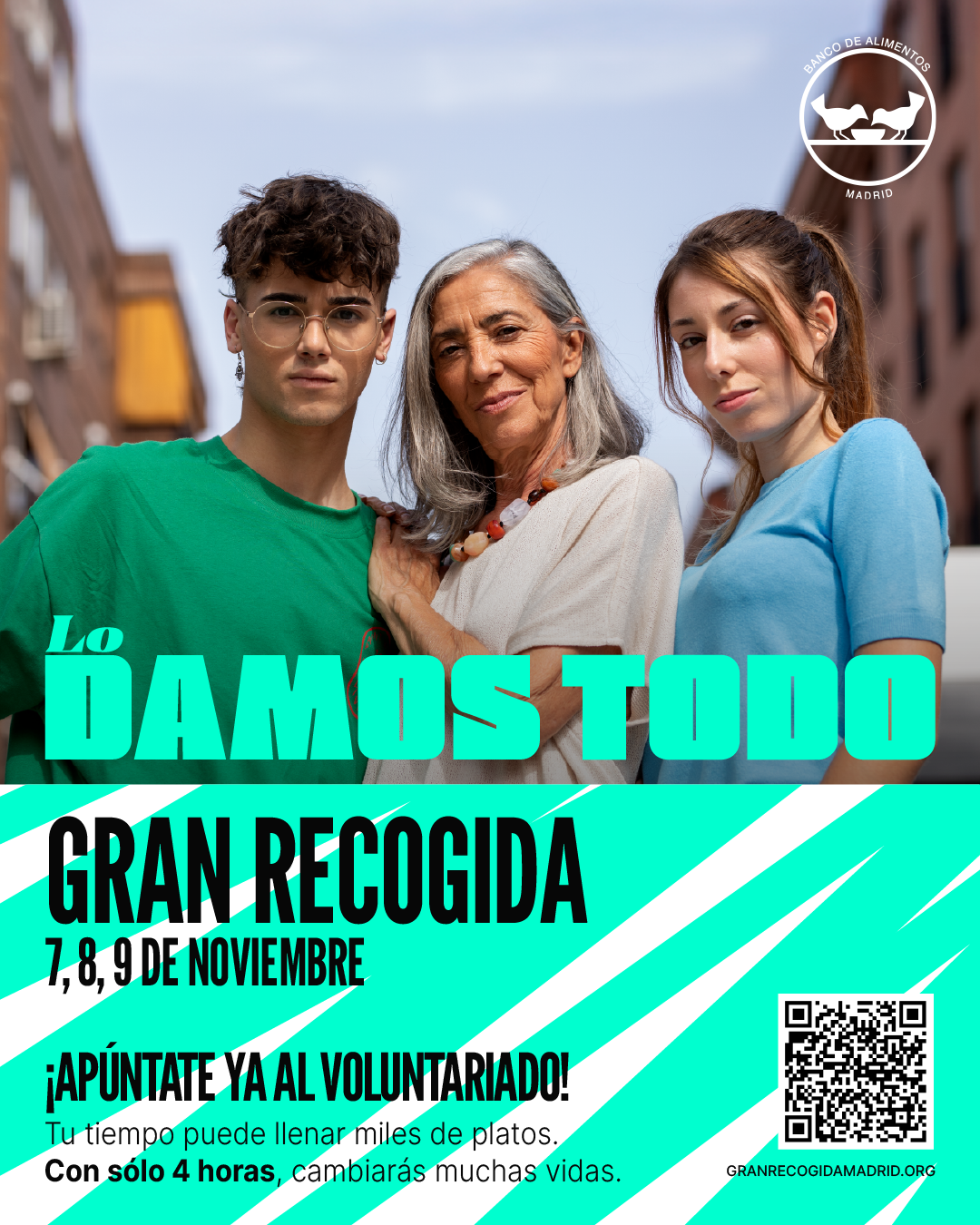 Banco de Alimentos de Madrid busca voluntarios en Tres Cantos