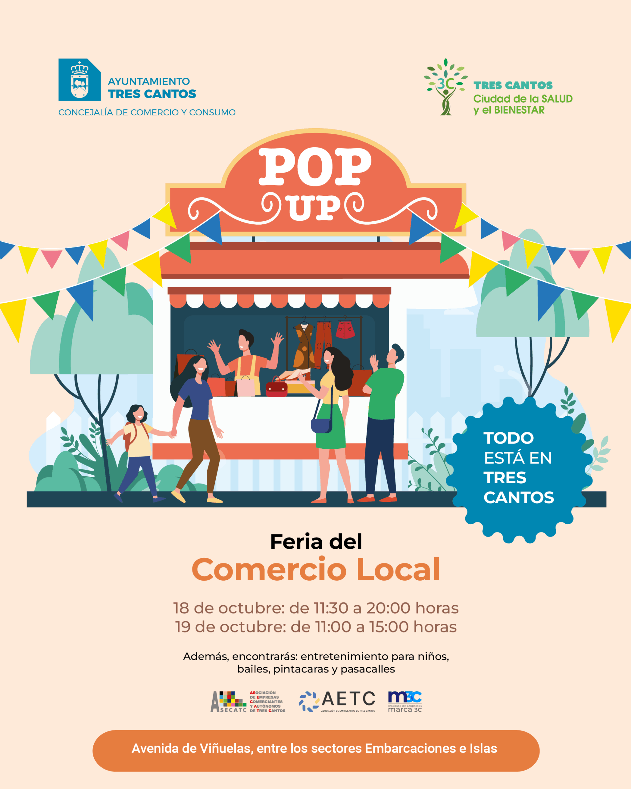 Tres Cantos acoge este fin de semana una nueva edición del mercadillo ‘Pop Up