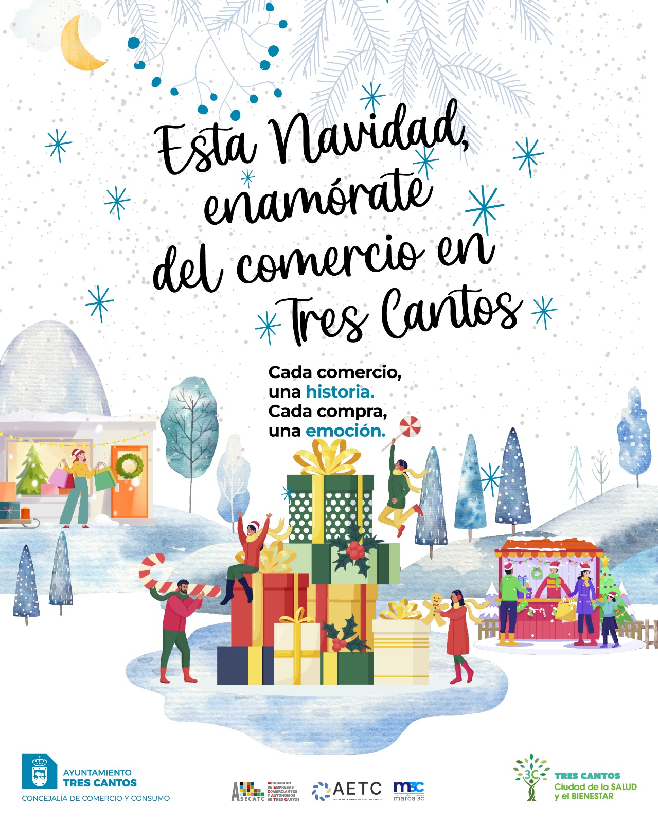 Campaña de Navidad para comprar en los comercios de Tres Cantos