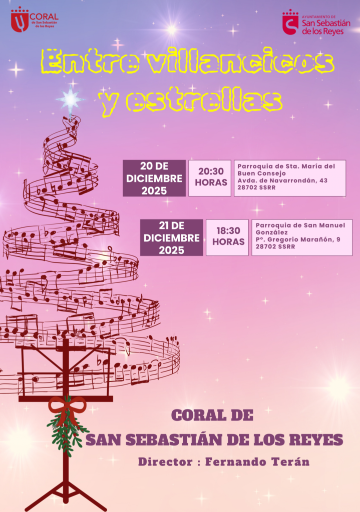Coral de San Sebastián de los Reyes ofrece tres conciertos en Navidad