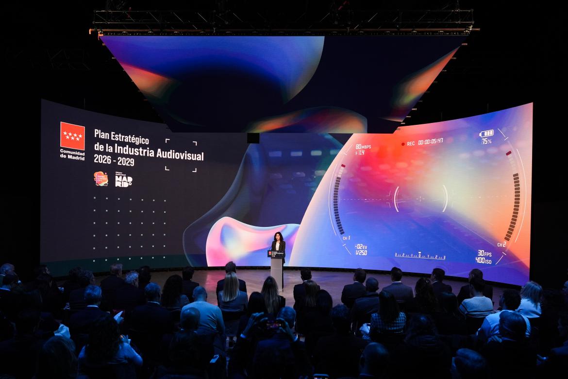 Díaz Ayuso presenta en Tres Cantos Plan Estratégico de la Industria Audiovisual