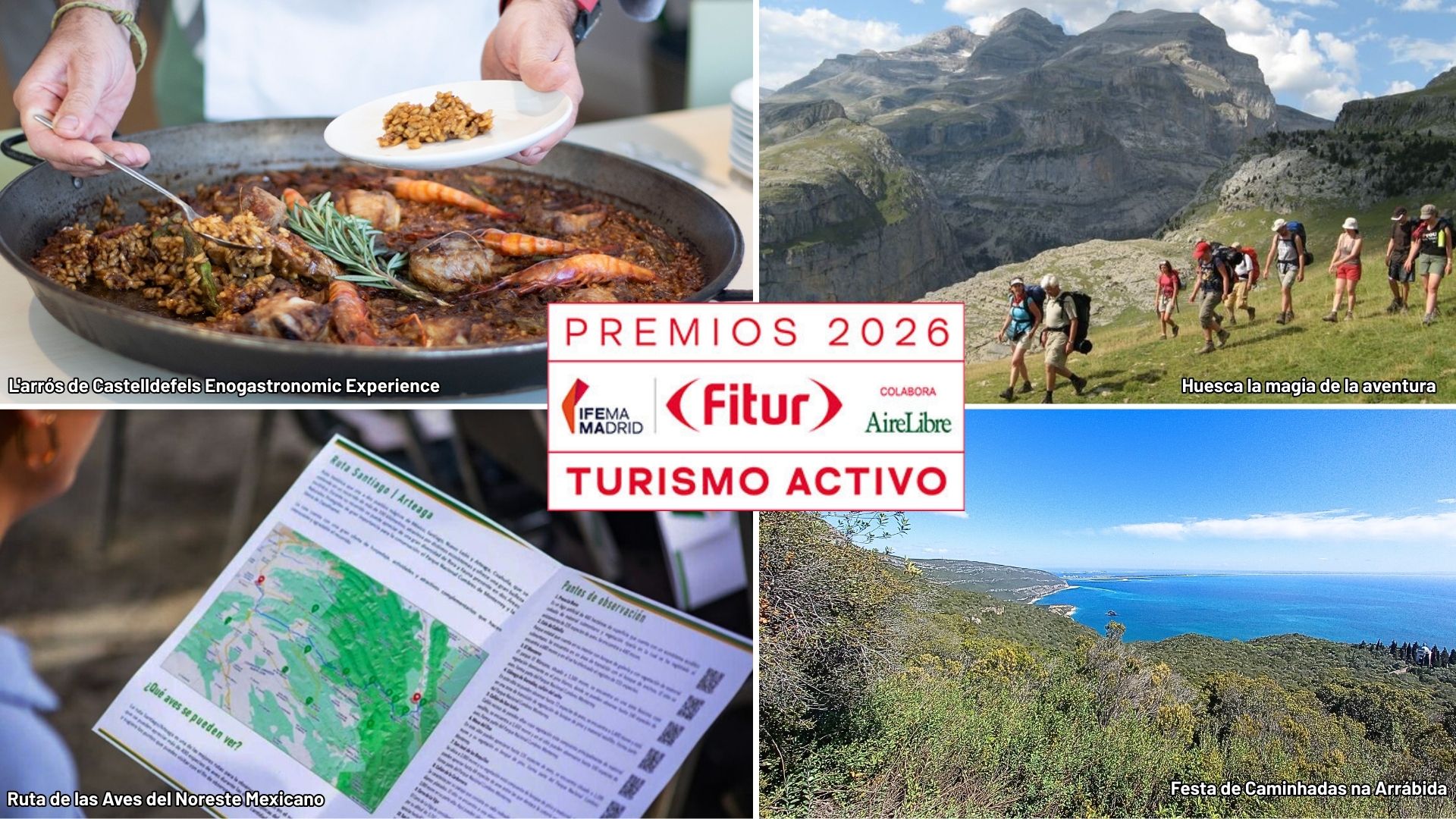 Premios FITUR al Turismo Activo anuncian las cuatro iniciativas ganadoras