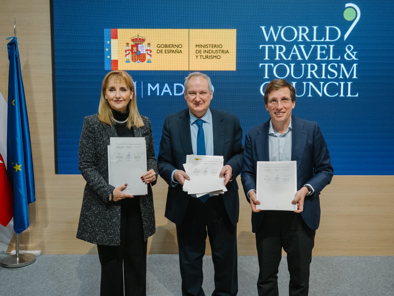 Ministerio de Industria y Turismo y el Ayuntamiento de Madrid firman con el Consejo Mundial de Viajes y Turismo (WTTC)