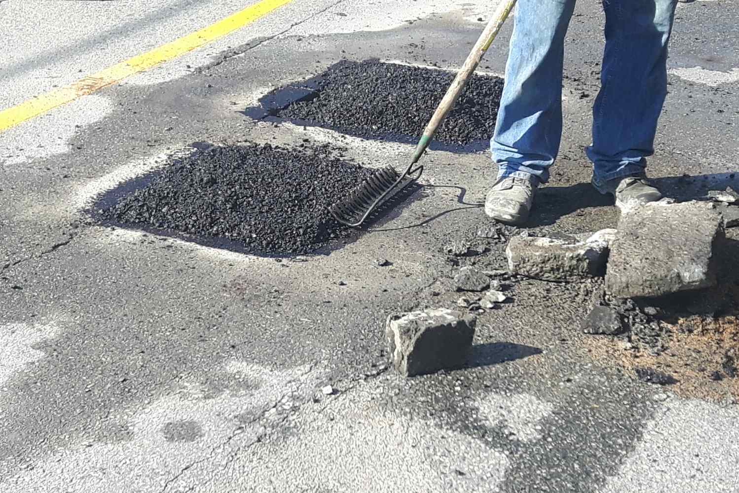 Sanse activa Plan de Rehabilitación asfalto por nevadas y lluvias