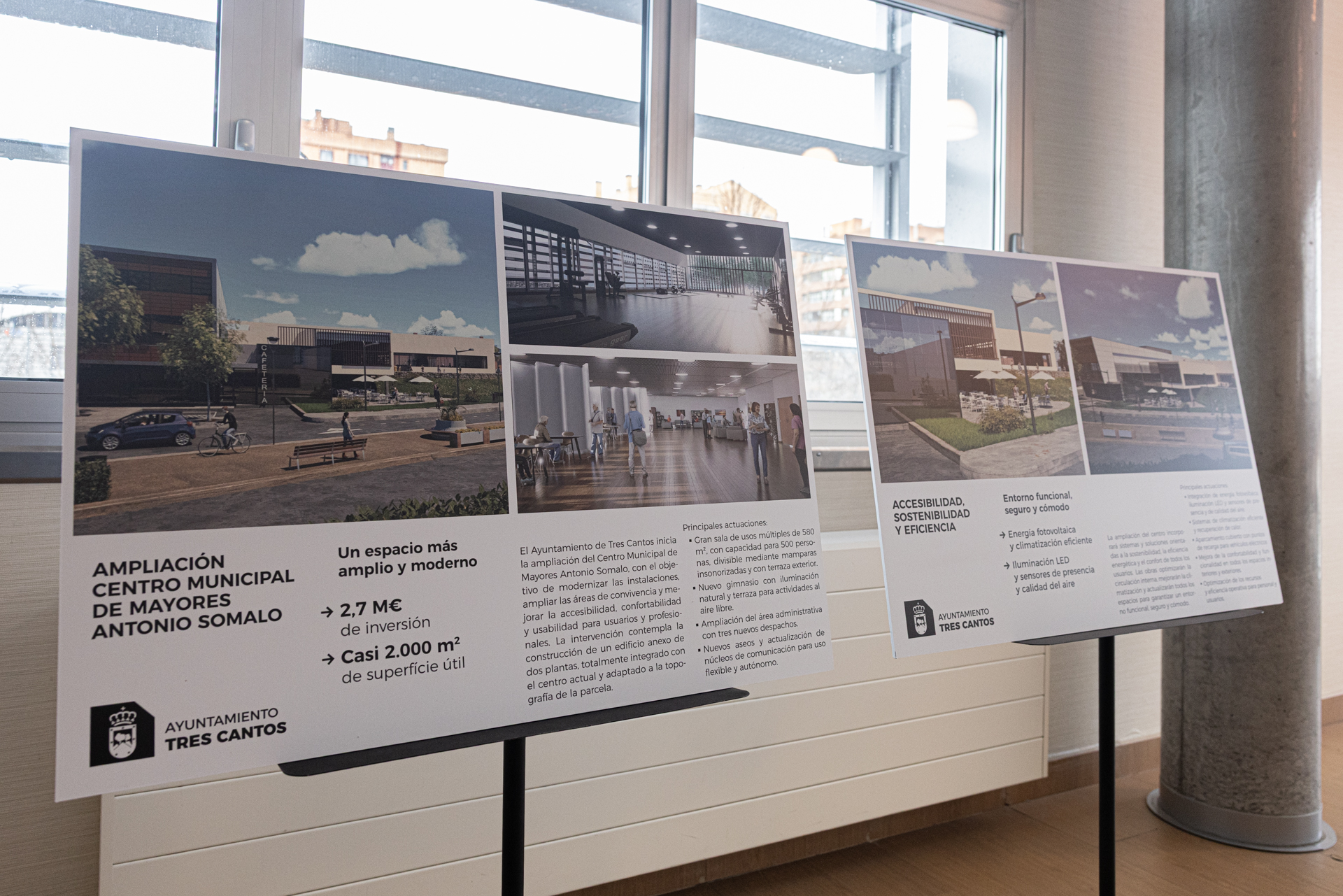 Tres Cantos invierte 2,7M€ en ampliar el Centro Municipal de Mayores