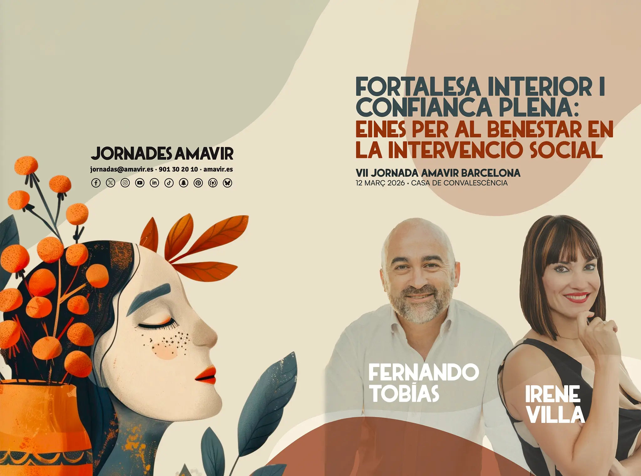 Irene Villa y Fernando Tobías, protagonistas de la VII Jornada Amavir Barcelona