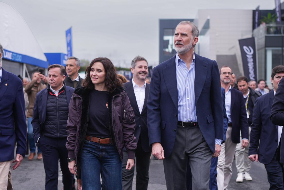 Díaz Ayuso asiste junto al Rey Felipe VI al Campeonato del Mundo de Fórmula E