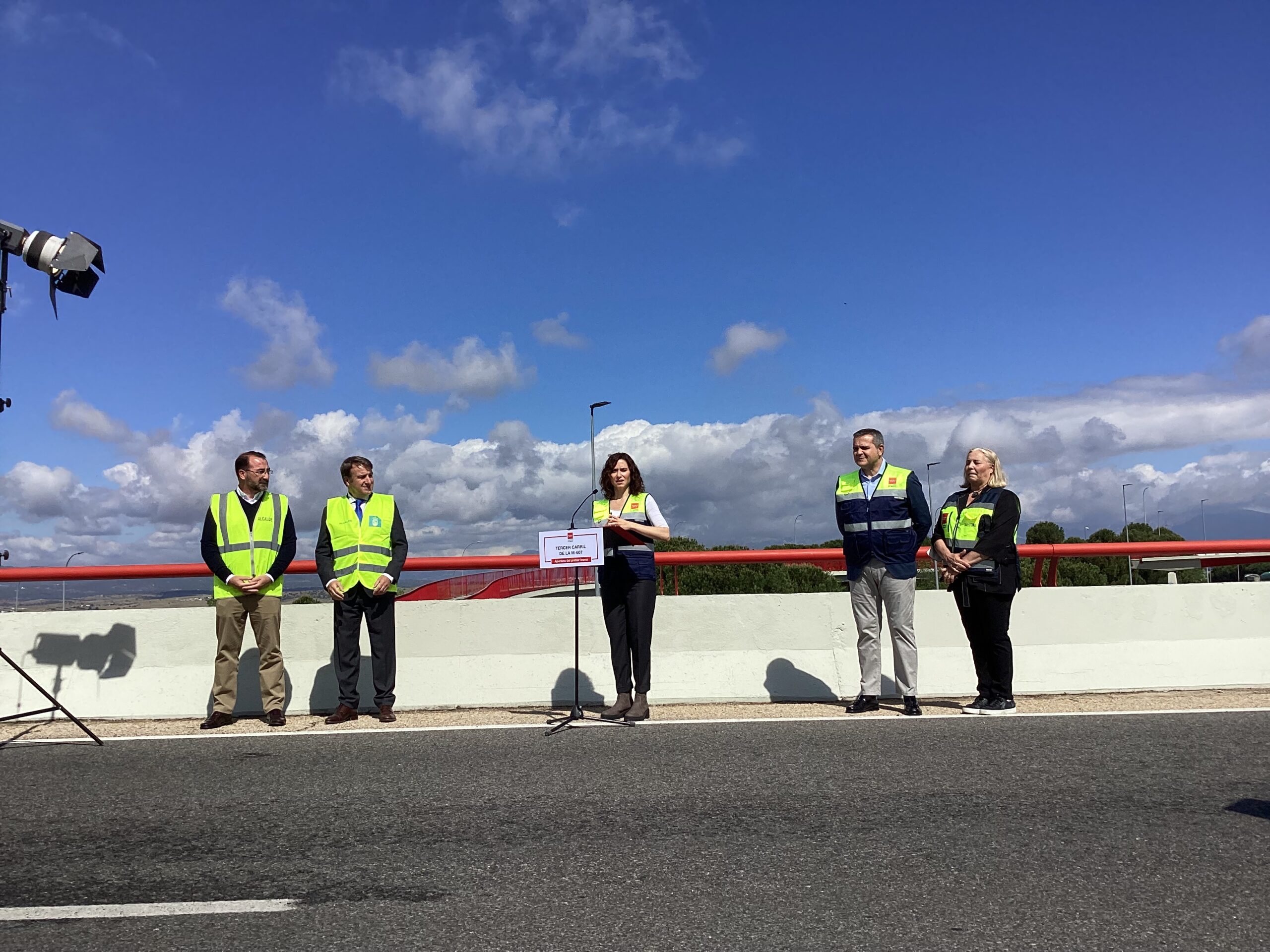 Díaz Ayuso inaugura el primer tramo de ampliación de la M-607