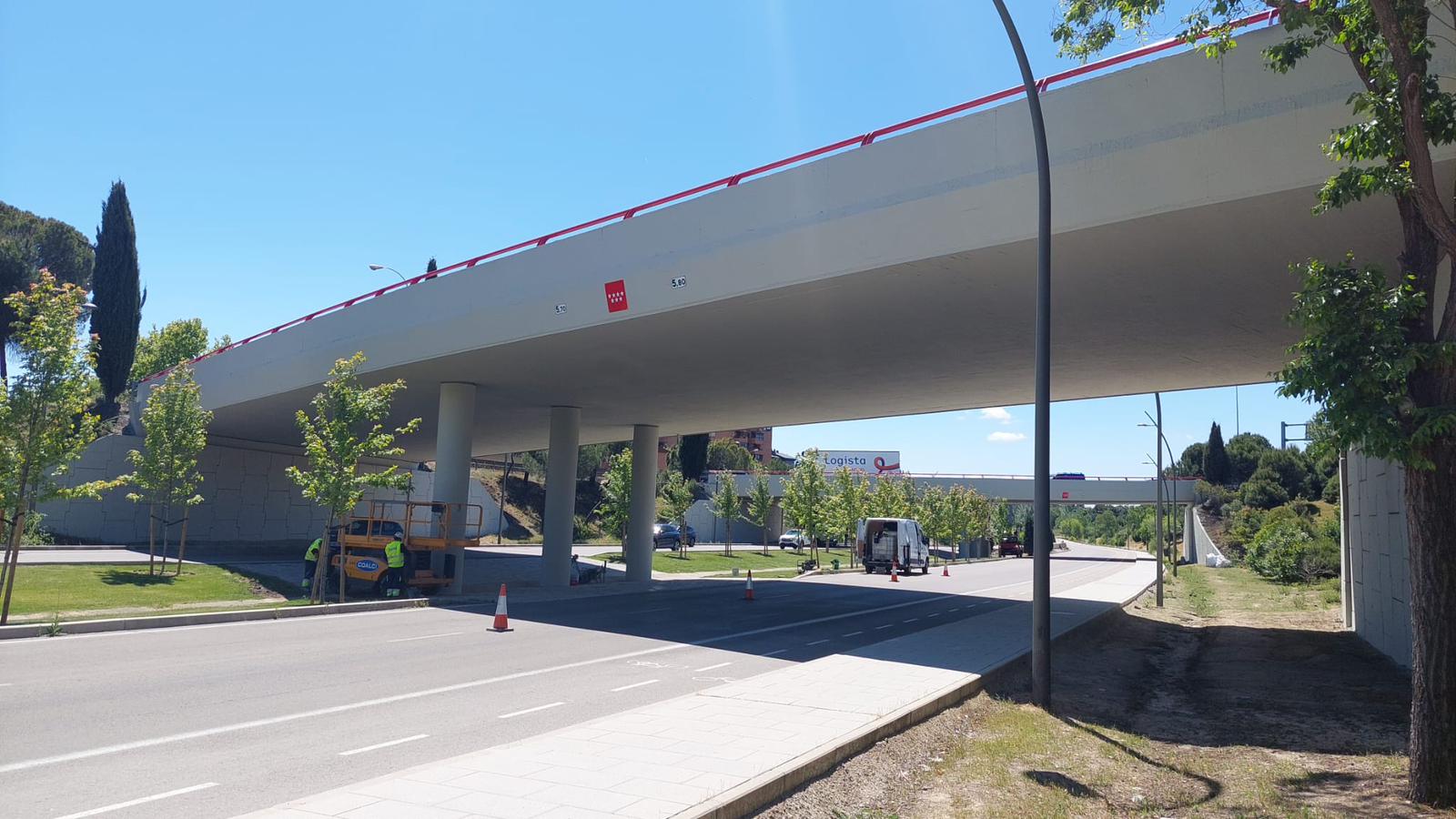 Finalizan los trabajos de rehabilitación de los puentes que conectan Tres Cantos y la M-607