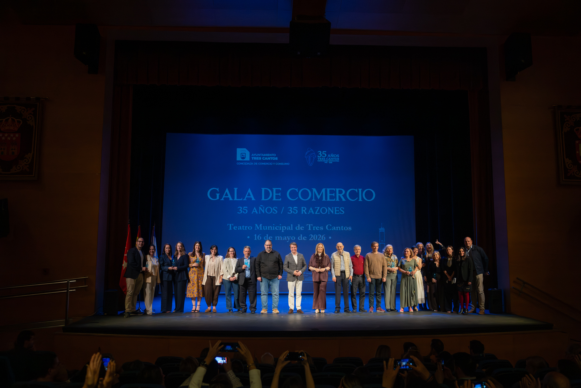 Tres Cantos celebra la Gala del Comercio en su 35º Aniversario
