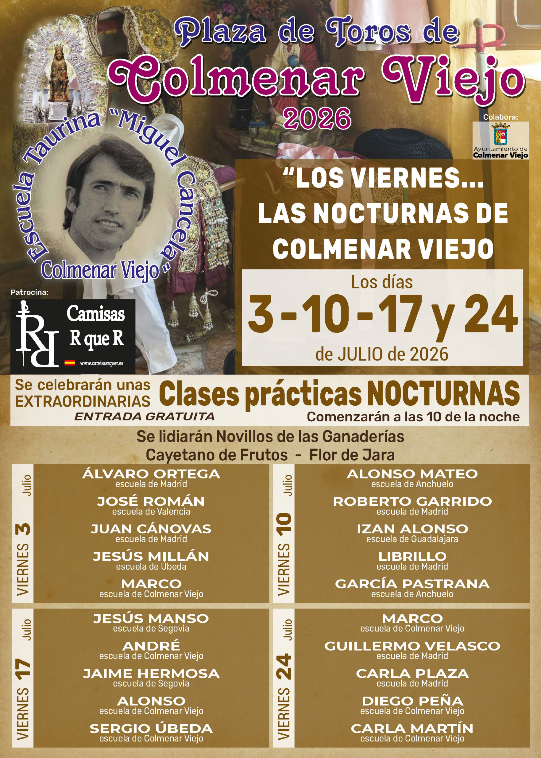 Las Nocturnas de Colmenar Viejo los viernes de Julio en La Corredera
