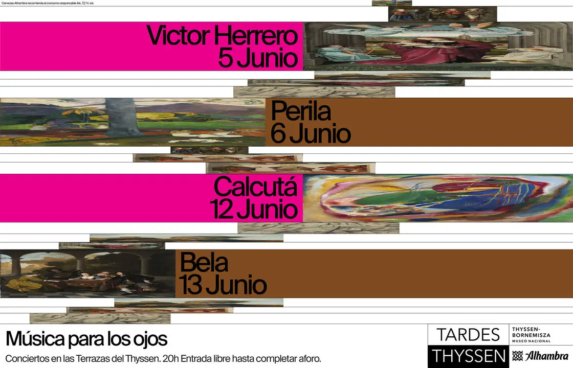 Conciertos en directo y Momentos Alhambra en las Tardes Thyssen 2026
