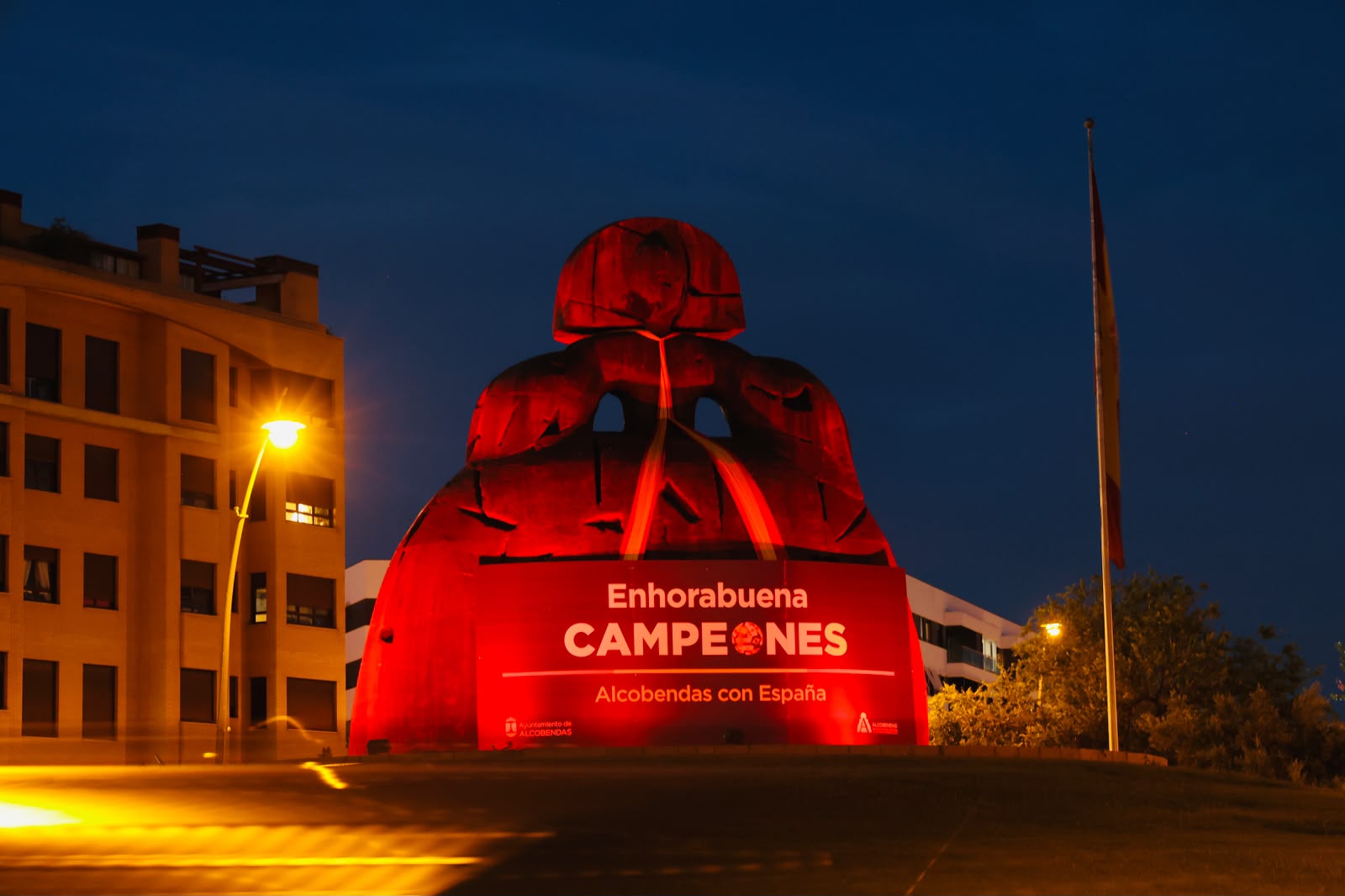 Alcobendas rinde homenaje a la selección española de fútbol